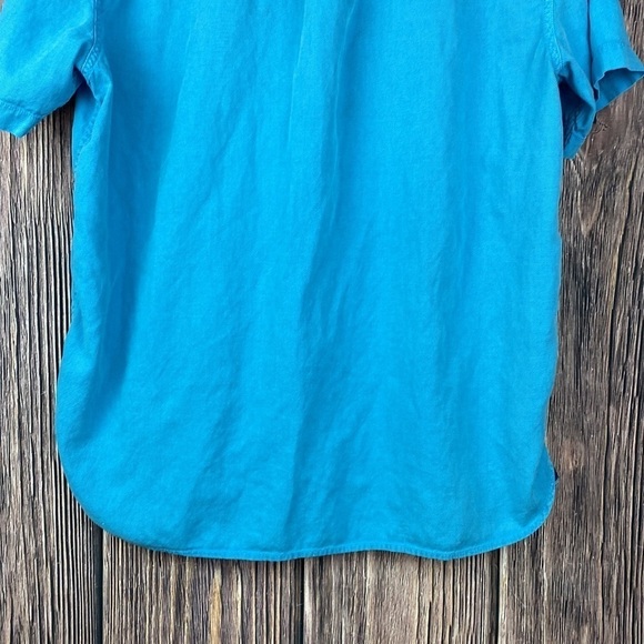 Men’s Tommy Bahama Sky Blue Cotton Blend Button Down Shirt- Size XL - Picture 6 of 11